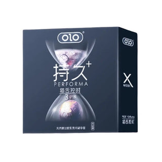 Презерватив пролонгатор OLO PERFORMA Purple (3 шт в уп)