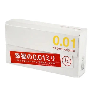 Презерватив полиуретановый ультратонкий Sagami 0,01 мм (5 шт в уп)