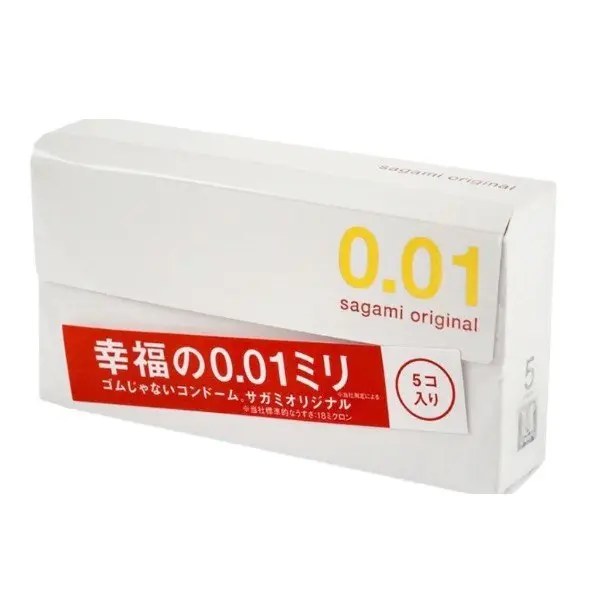 Презерватив полиуретановый ультратонкий Sagami 0,01 мм (5 шт в уп)
