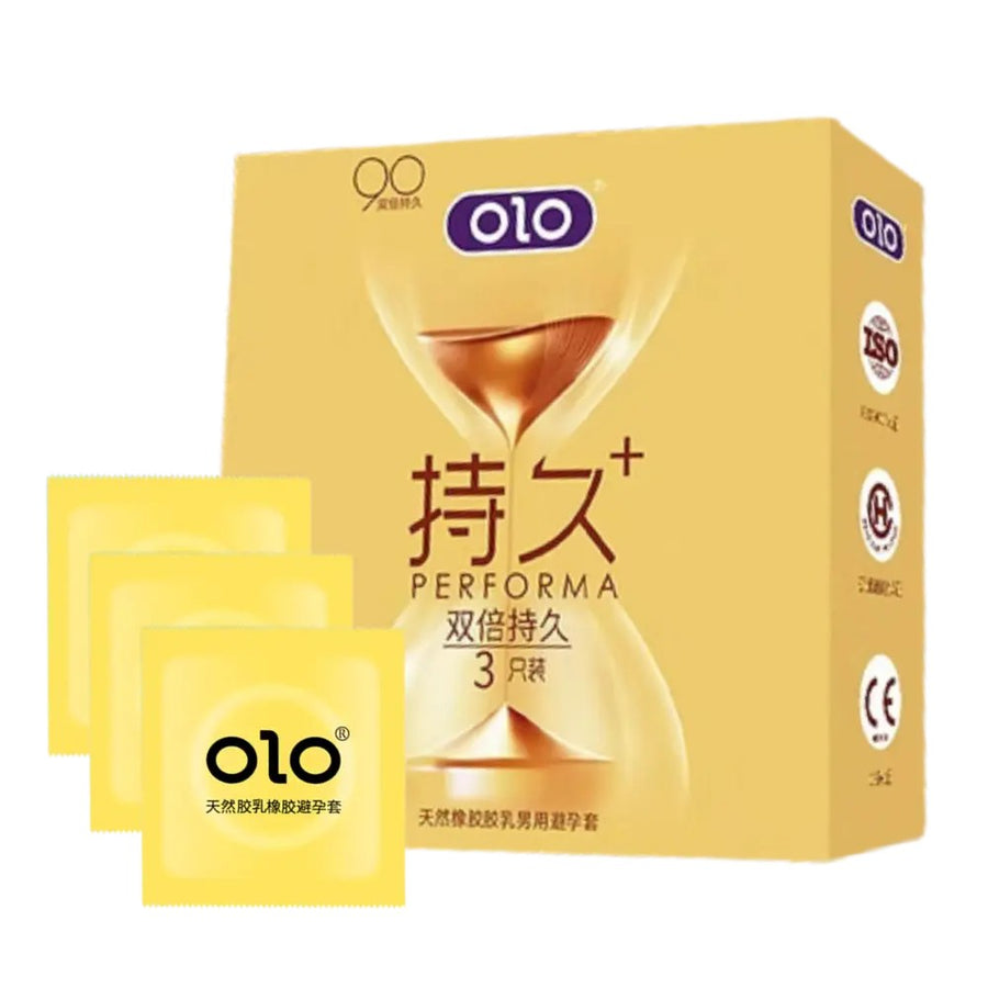 Презерватив пролонгатор OLO PERFORMA Gold (3шт в уп)
