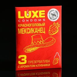 Презерватив от LUXE Красноголовый Мексиканец (3шт в уп)