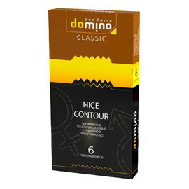 Презерватив Domino Nice Contour с ребрами (6 шт в уп)