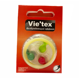 Презерватив Vie`tex с усиками с возбуждающей смазкой  (1шт в уп)