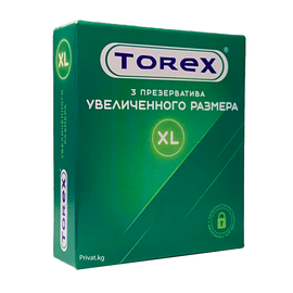 Презервативы от TOREX увеличенного размера XL (3 шт в уп)