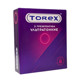 Презервативы от TOREX ультратонкие (3 шт в уп)