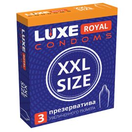 Презервативы  от LUXE большого размера XXL (3 шт в уп.)