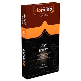 Презервативы DOMINO Easy Entry с большим количеством силиконовой смазки (6 шт в уп.)