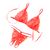 Комплект женского кружевного нижнего белья, Цвет: Красный, изображение 3