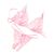 Комплект женского кружевного нижнего белья, Цвет: Бледно-розовый, изображение 2
