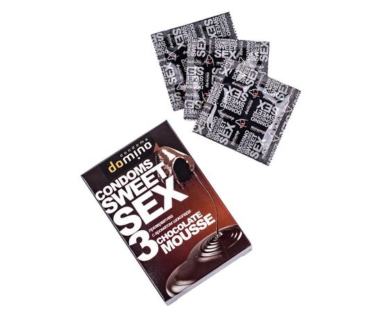 Презервативы с ароматом шоколада DOMINO  (3 шт в уп.), изображение 2