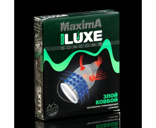 Презерватив от LUXE с усиками Злой Ковбой (1шт в уп), изображение 3