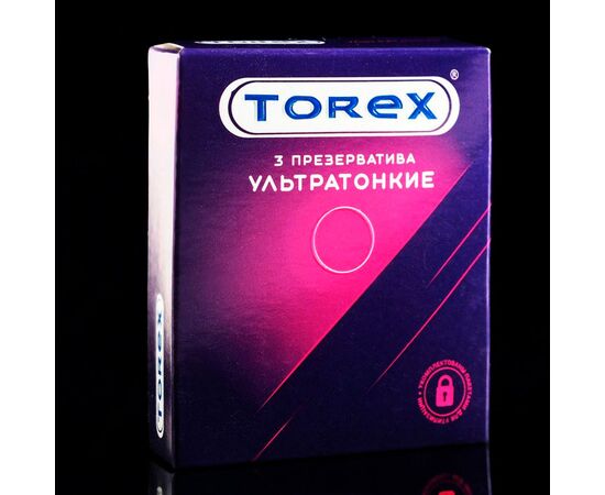 Презервативы от TOREX ультратонкие (3 шт в уп), изображение 3
