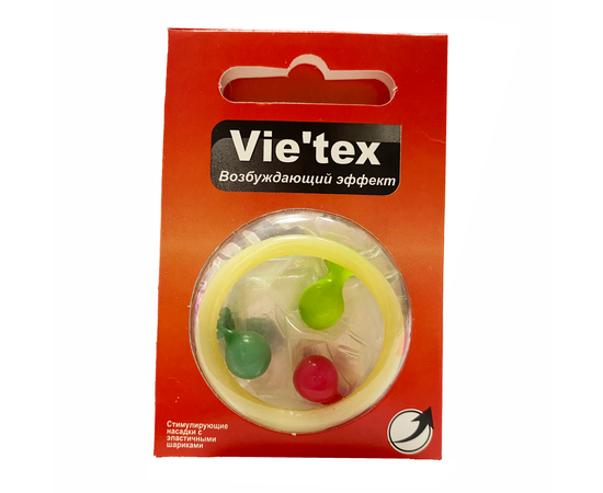 Презерватив Vie`tex с усиками с возбуждающей смазкой  (1шт в уп)