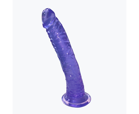 Фаллоимитатор на присоске без вибрации фиолетовый, Цвет: Фиолетовый