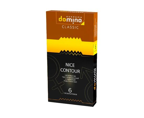 Презерватив Domino Nice Contour с ребрами (6 шт в уп)