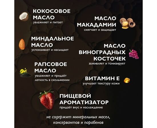 Масло для эротического массажа INTIMO (100 мл), Вкус: Клубника, изображение 2