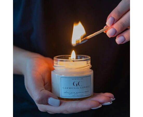 Массажная свеча ароматическая с феромонами GARMONIA CANDLE (100 мл), изображение 3