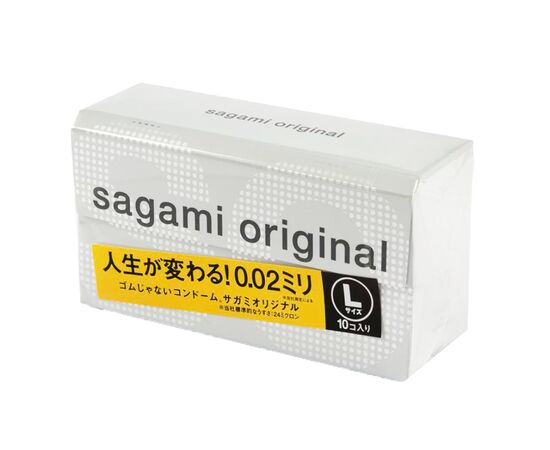 Презерватив полиуретановый  ультратонкий Sagami 0,02 мм L-Size (1 шт)