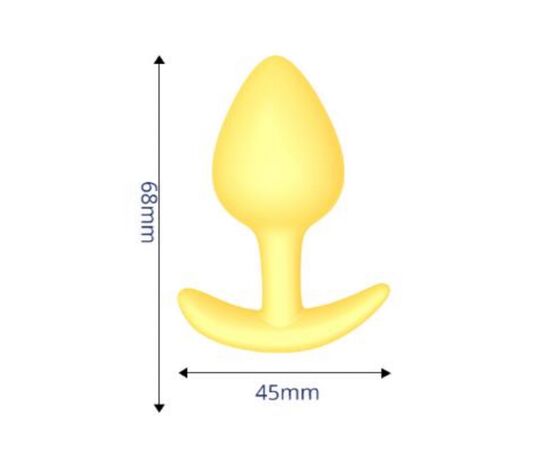 Анальная пробка силиконовая обычная, Размер: Маленький, изображение 2