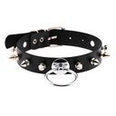 Чокер с шипами кожзам