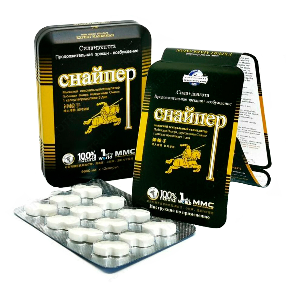 Виагра для мужчин Снайпер (12 капсул)