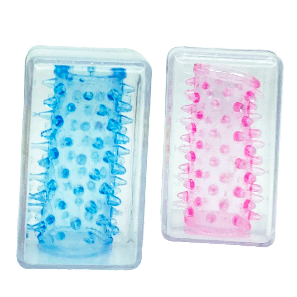 Насадка на член (мини) сквозная с шипами