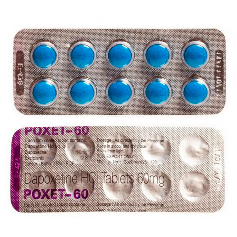 Дапоксетин 60 для продления полового акта (1 таблетка)