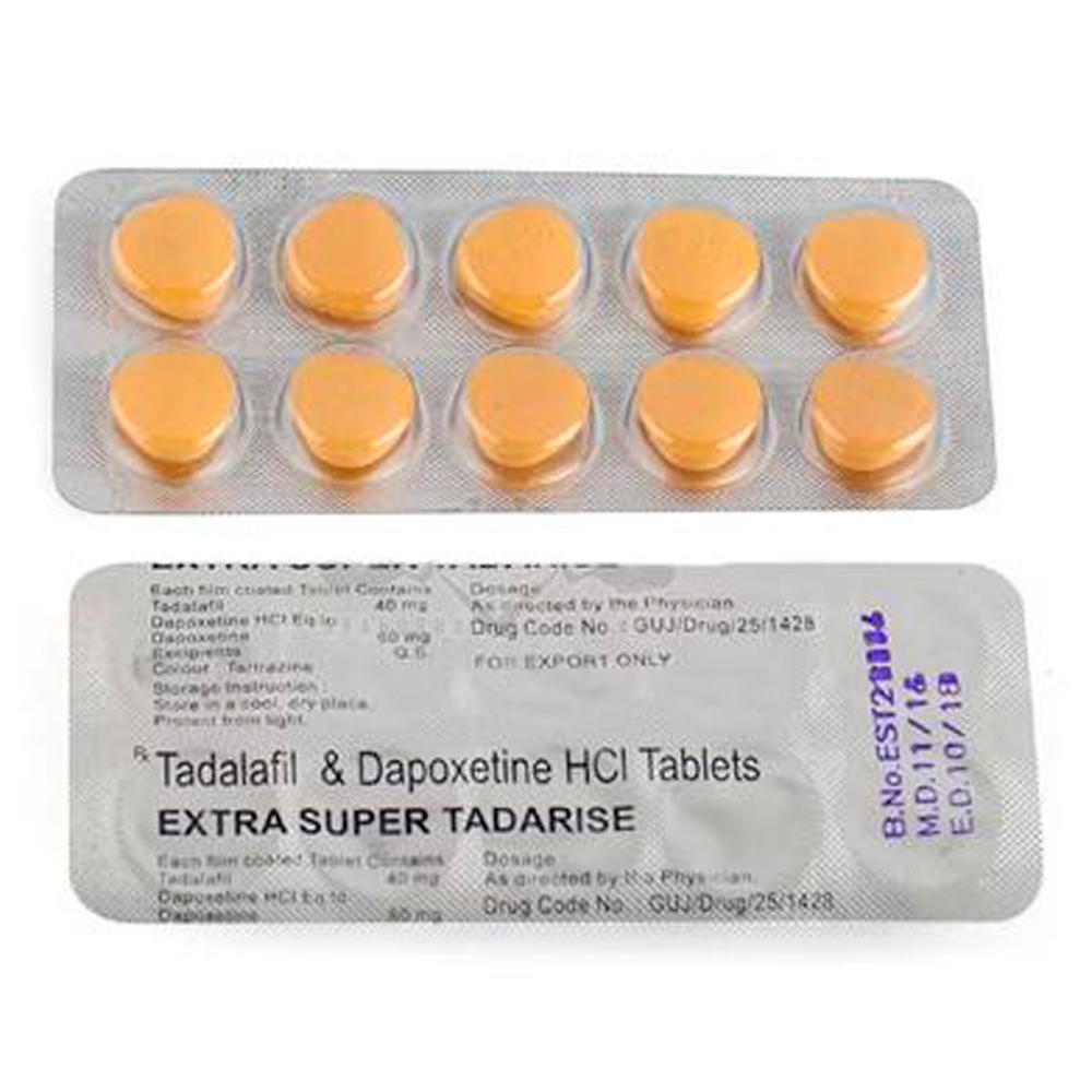 Экстра Супер Тадарайз 2 в одном, виагра и пролонгатор (1 таблетка)