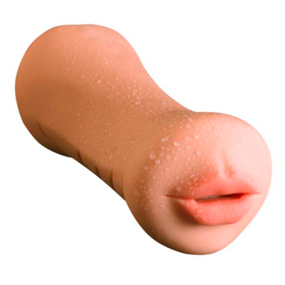 Мастурбатор реалистичный двусторонний (рот + вагина)