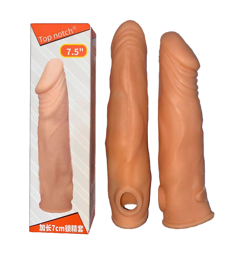 Насадка на член из киберкожи с удлинением