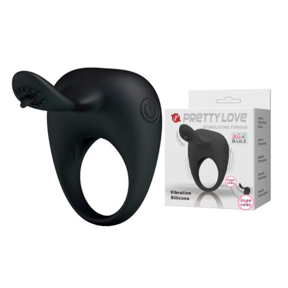 Виброкольцо эрекционное с язычком
