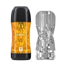 Мастурбатор в колбе GALAKU "ОГОНЬ" с вибрацией