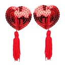 Наклейки на соски с кисточками и пайетками