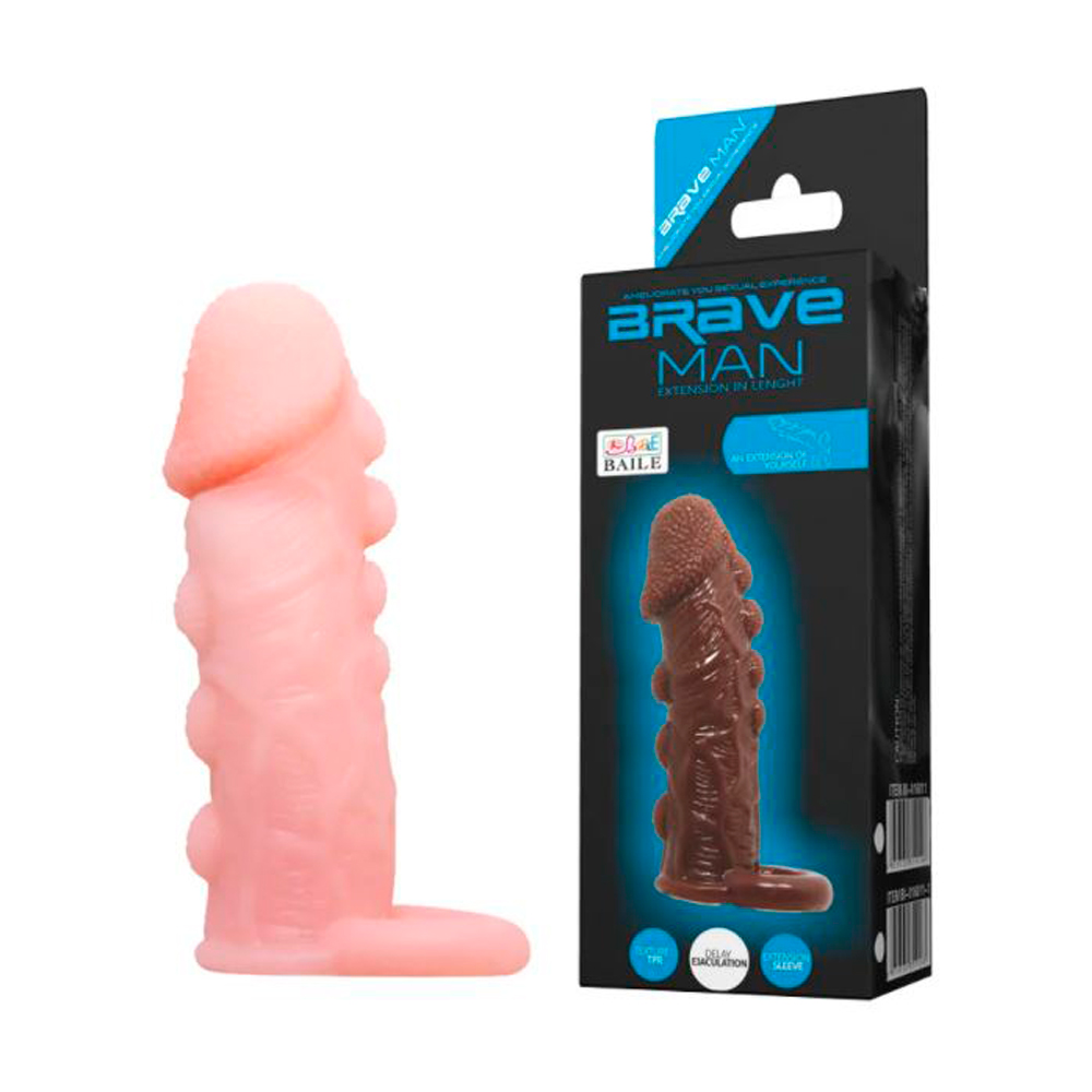 Насадка на член стимулирующая с удлинением