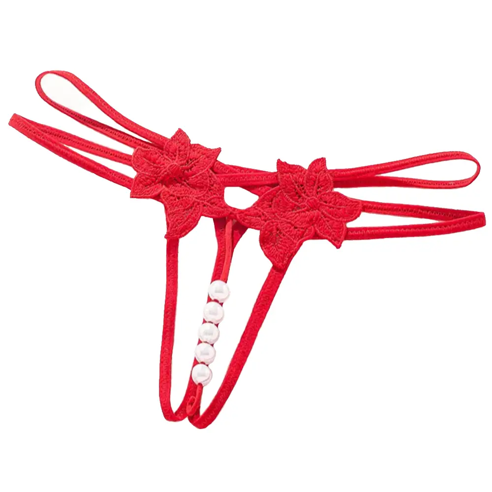 Трусики стринги с бусинами