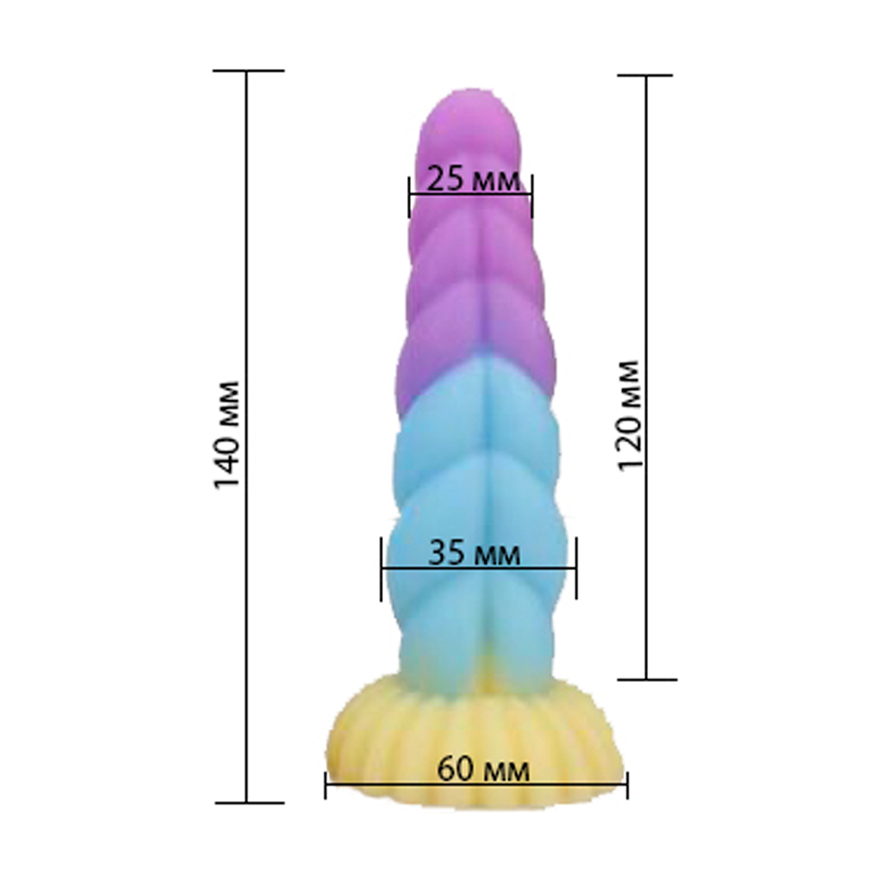 Фаллоимитатор Фэнтези "Единорог Радуга" (большой)