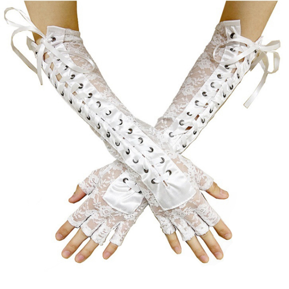 Перчатки женские с лентами