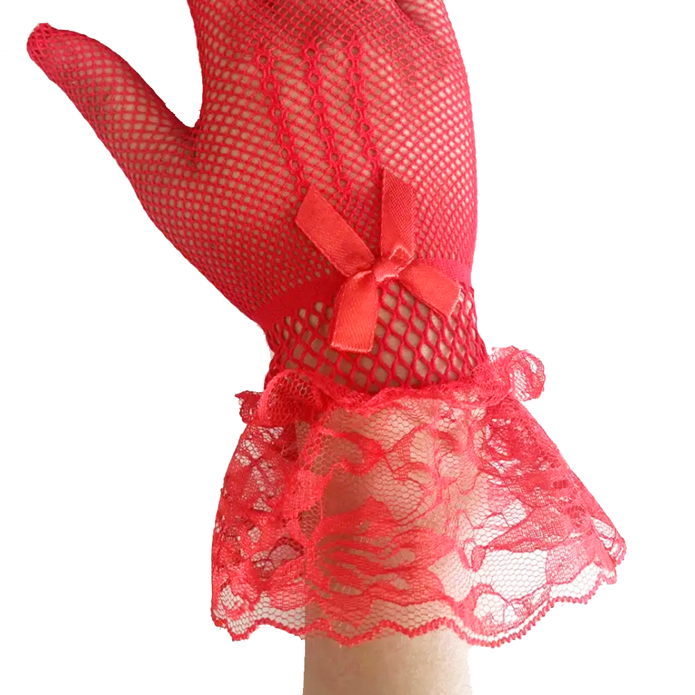Перчатки сетчатые с бантиком