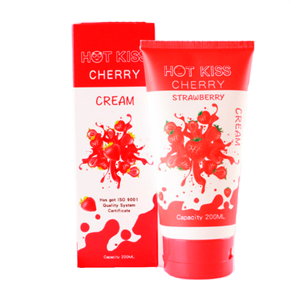 Лубрикант съедобный на водной основе (200 мл) со вкусом клубники