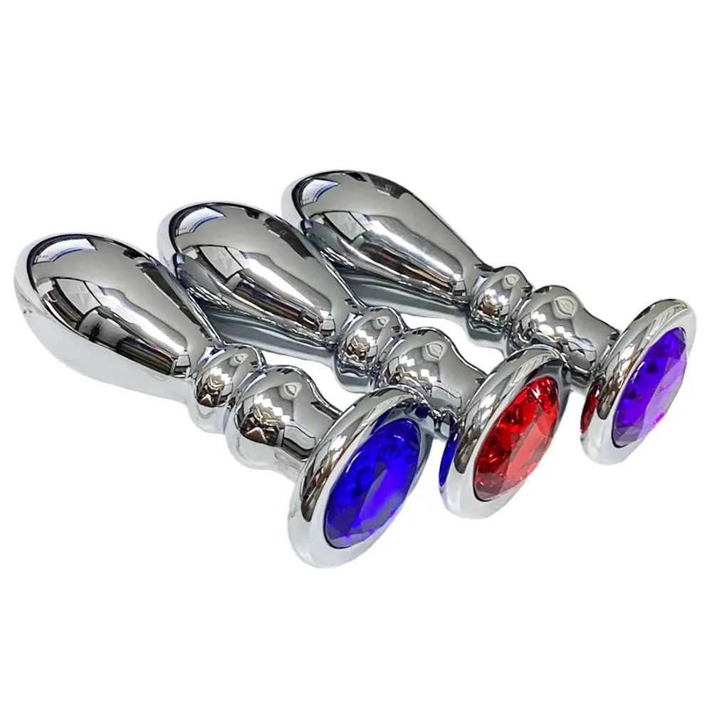 Пробка анальная металлическая со стразой