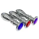 Пробка анальная металлическая со стразой