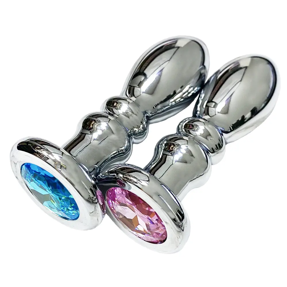 Пробка анальная металлическая со стразой