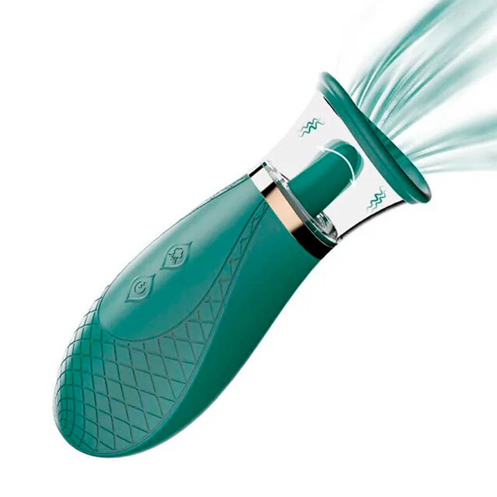 Вакуумный вибратор с имитацией куннилингуса