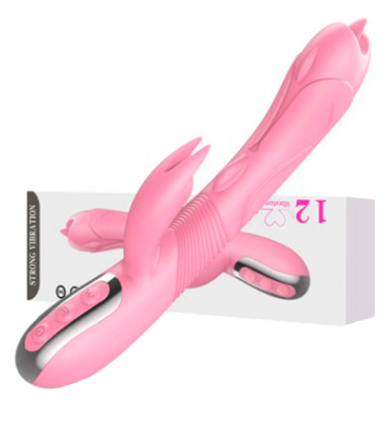 Вибратор кролик проникновение + клитор с подогревом (заряжающийся)