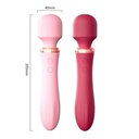 Вибратор для клитора + проникновение (двусторонний) с подогревом