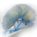 Анальная пробка металлическая "Аквамарин"