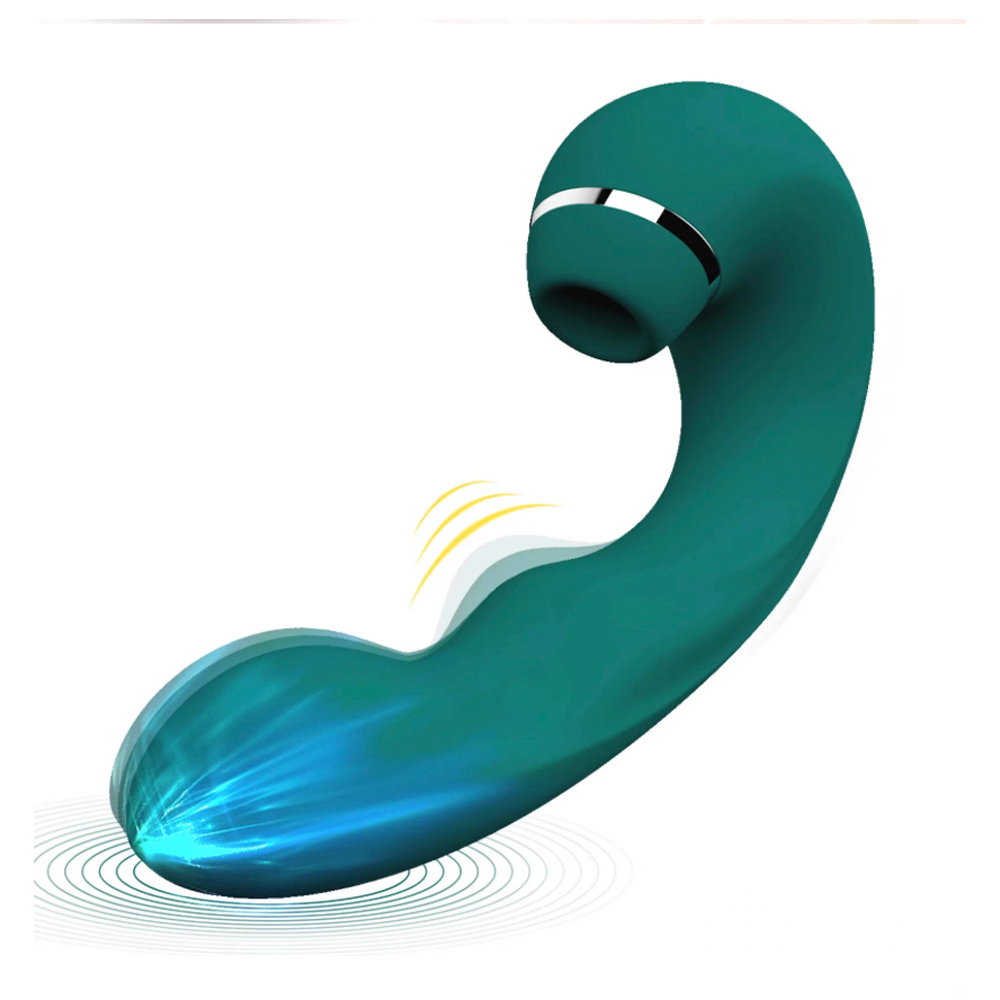 Вибратор тройного действия с вакуумно-волновой стимуляцией клитора