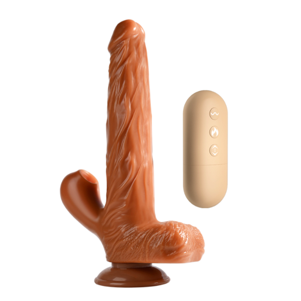 Фаллоимитатор с подогревом, вращением и вакуумной стимуляцией