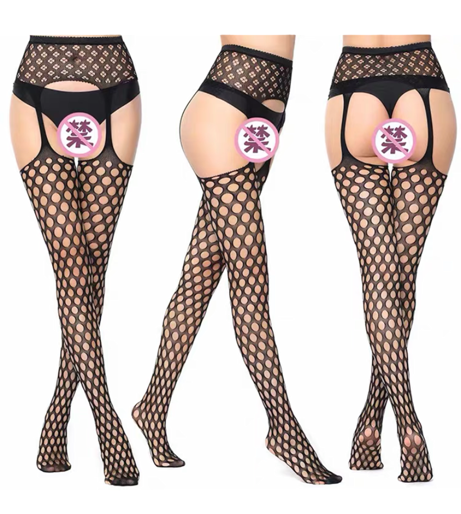 Чулки с поясом слитные (без трусиков)