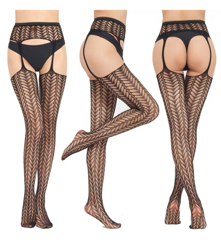 Чулки с поясом слитные (без трусиков)